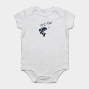 Lets Go Fishin' Baby Bodysuit